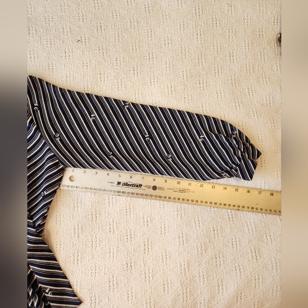 Striped Navy ERGE Dress Size 12 - Picture 13 of 15